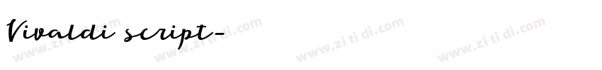 Vivaldi script字体转换